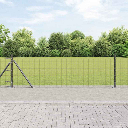 Zaunpfosten 52 pcs Silber 3.2 x 3.2 x 140 cm Stahl