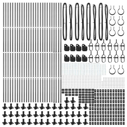 Zaunpfosten 52 pcs Silber 3.2 x 3.2 x 140 cm Stahl