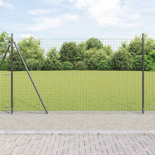 Zaunpfosten 26 pcs Silber 3.2 x 3.2 x 88.5 cm Stahl