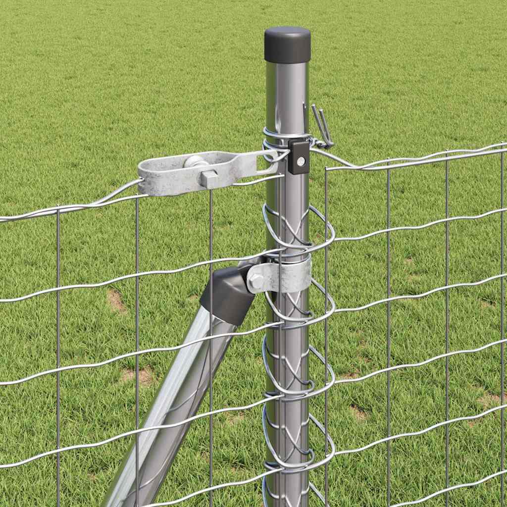 Zaunpfosten Sonstiges 26 pcs Silber 3.2 x 3.2 x 110 cm Stahl