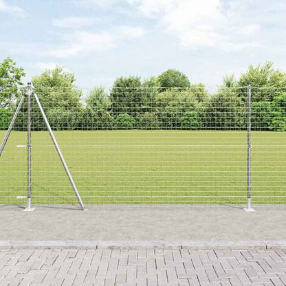 Zaunpfosten 26 pcs Silber 3.2 x 3.2 x 140 cm Stahl