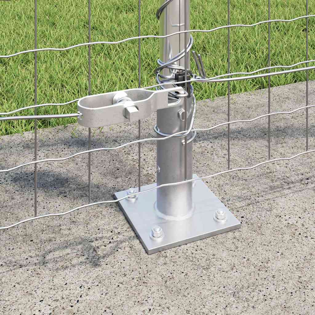 Zaunpfosten 52 pcs Silber 3.2 x 3.2 x 140 cm Stahl