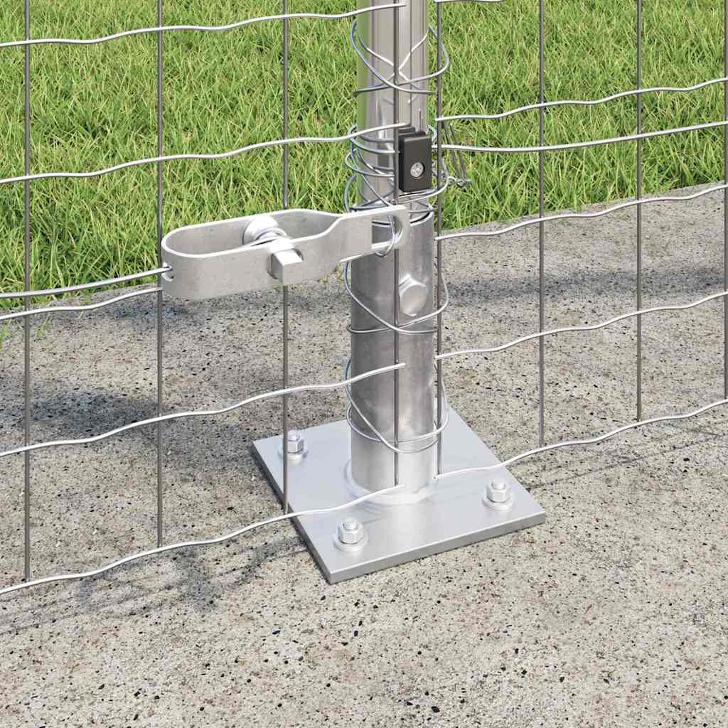 Zaunpfosten 26 pcs Silber 3.2 x 3.2 x 88.5 cm Stahl