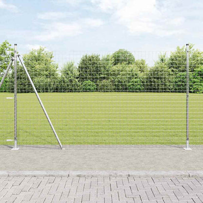 Zaunpfosten 52 pcs Silber 3.2 x 3.2 x 88.5 cm Stahl