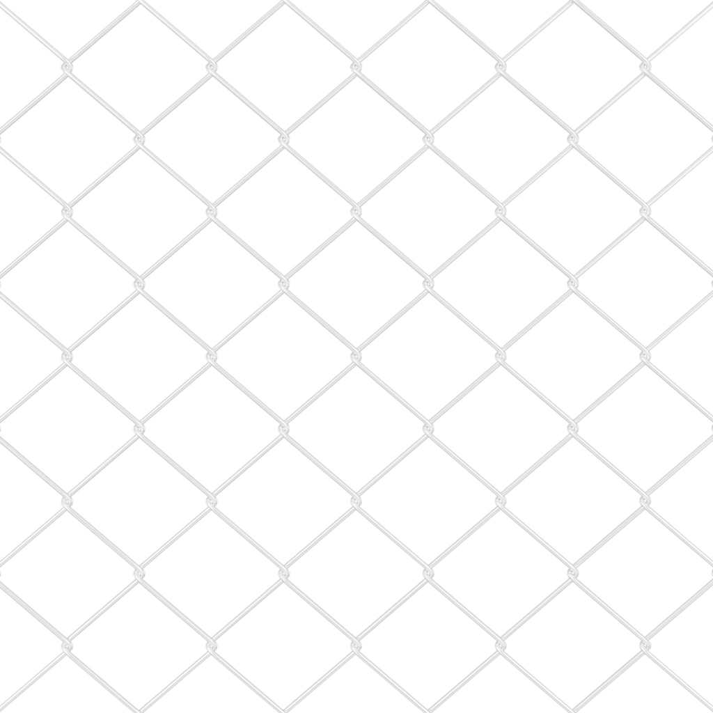 Kettengliedzaun mit Pfosten Silber 0.8 x 10 m Stahl