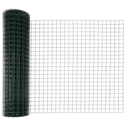 Zaun mit Pfosten Grün 1.2 x 10 m Stahl