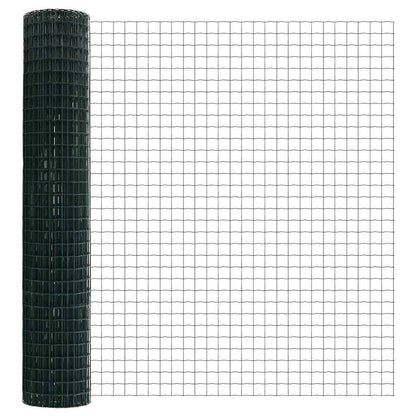 Zaun mit Pfosten Grün 1.6 x 10 m Stahl