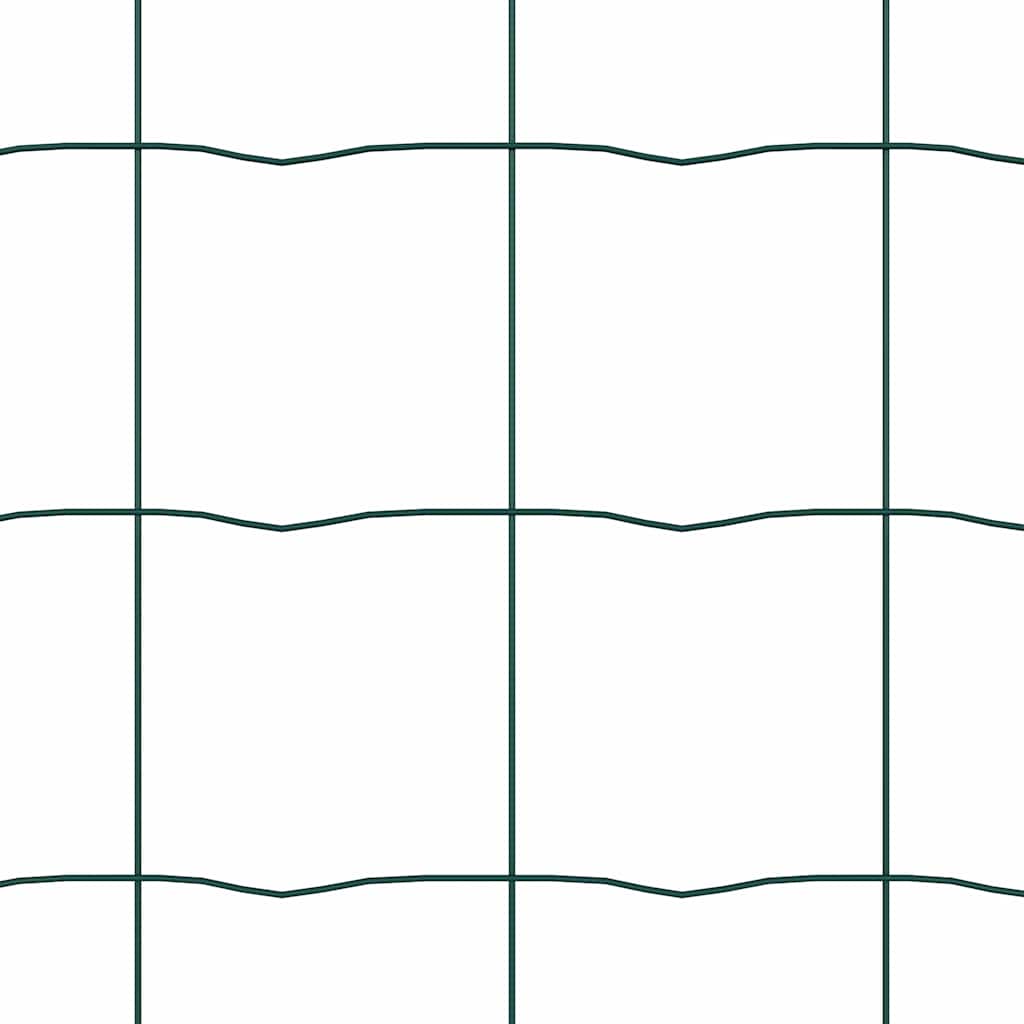 Zaun mit Pfosten Grün 1.2 x 25 m Stahl