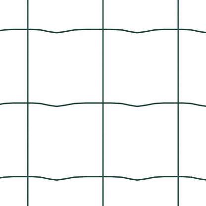 Zaun mit Pfosten Grün 1.2 x 25 m Stahl