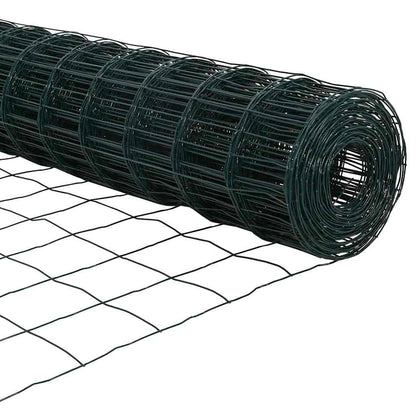 Zaun mit Pfosten Grün 1.2 x 25 m Stahl