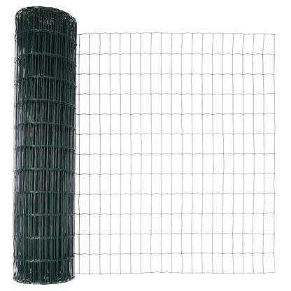 Zaun mit Pfosten Grün 1.2 x 10 m Stahl
