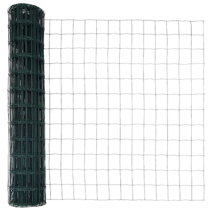 Zaun mit Pfosten Grün 1.2 x 10 m Stahl