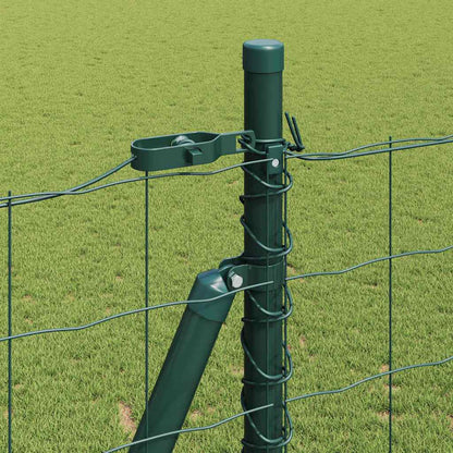 Zaun mit Pfosten Grün 1,4 x 10 m Stahl