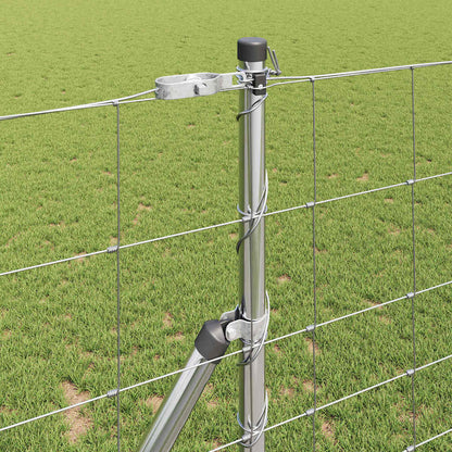 Wildzaun Silber 25 x 1,2 m Verzinkter Stahl