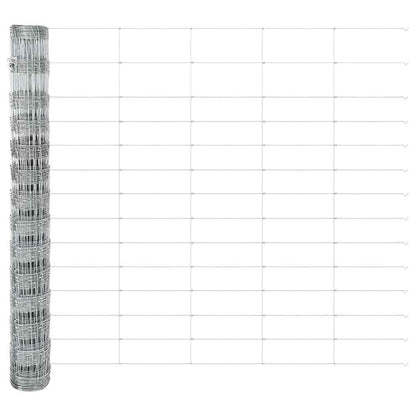 Wildzaun Silber 25 x 1.4 m Verzinkter Stahl
