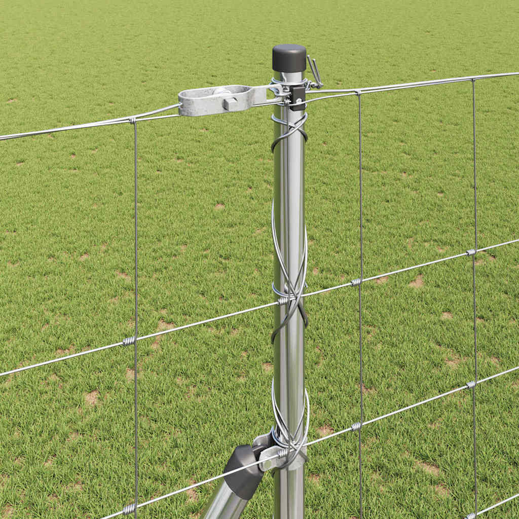 Wildzaun Silber 25 x 1,6 m Verzinkter Stahl