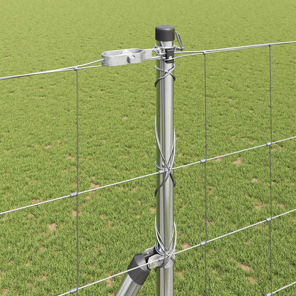 Wildzaun Silber 25 x 1,6 m Verzinkter Stahl