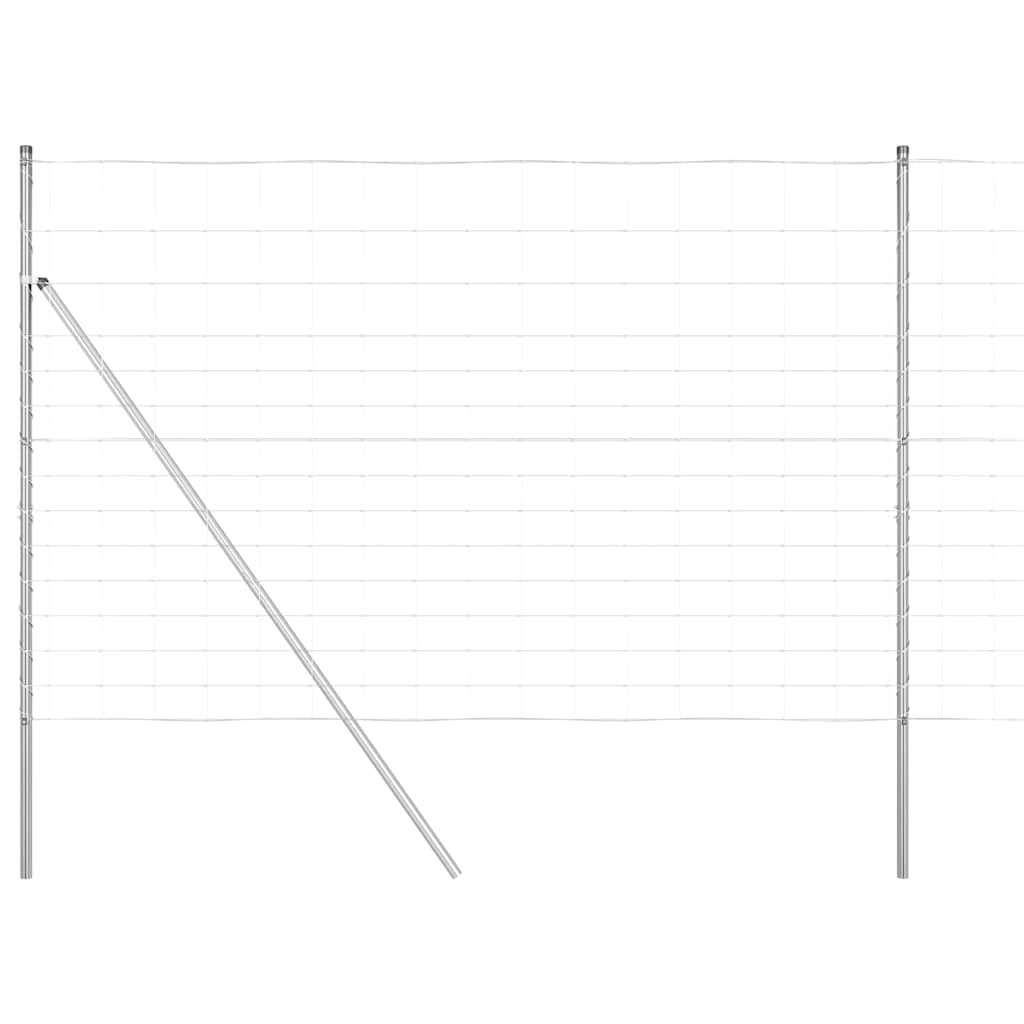 Wildzaun Silber 25 x 1.6 m Verzinkter Stahl