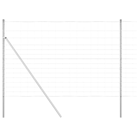 Wildzaun Silber 25 x 1.6 m Verzinkter Stahl