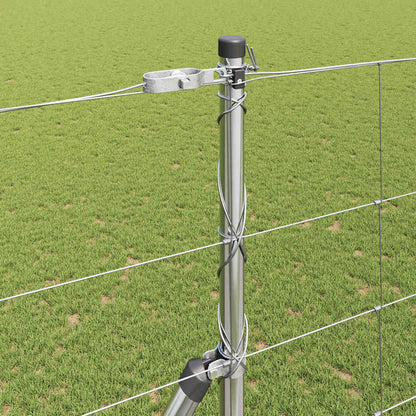 Wildzaun Silber 25 x 1,6 m Verzinkter Stahl