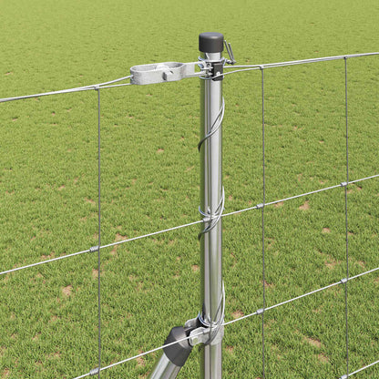 Wildzaun Silber 25 x 1,6 m Verzinkter Stahl