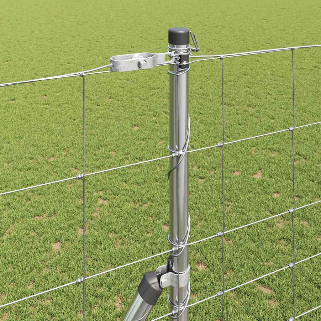 Wildzaun Silber 25 x 1,6 m Verzinkter Stahl