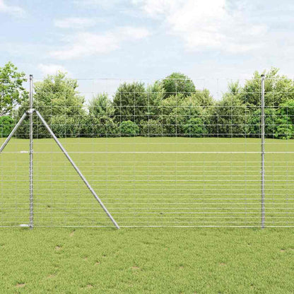 Wildzaun Silber 25 x 1.6 m Verzinkter Stahl