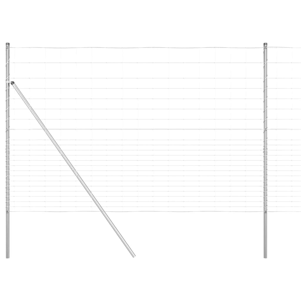 Wildzaun Silber 25 x 1.6 m Verzinkter Stahl