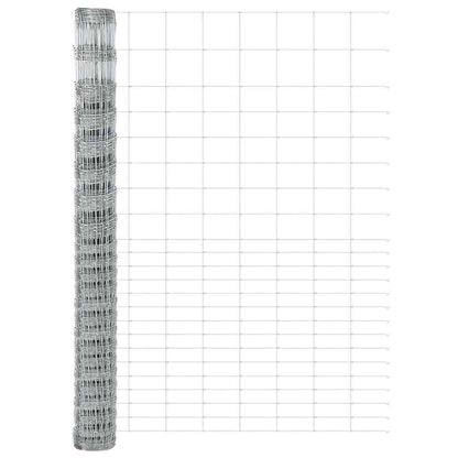 Wildzaun Silber 25 x 1.6 m Verzinkter Stahl