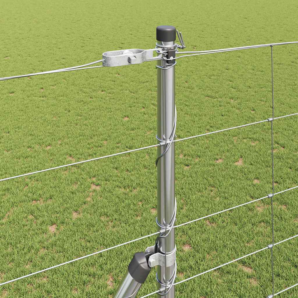 Wildzaun Silber 25 x 1,6 m Verzinkter Stahl