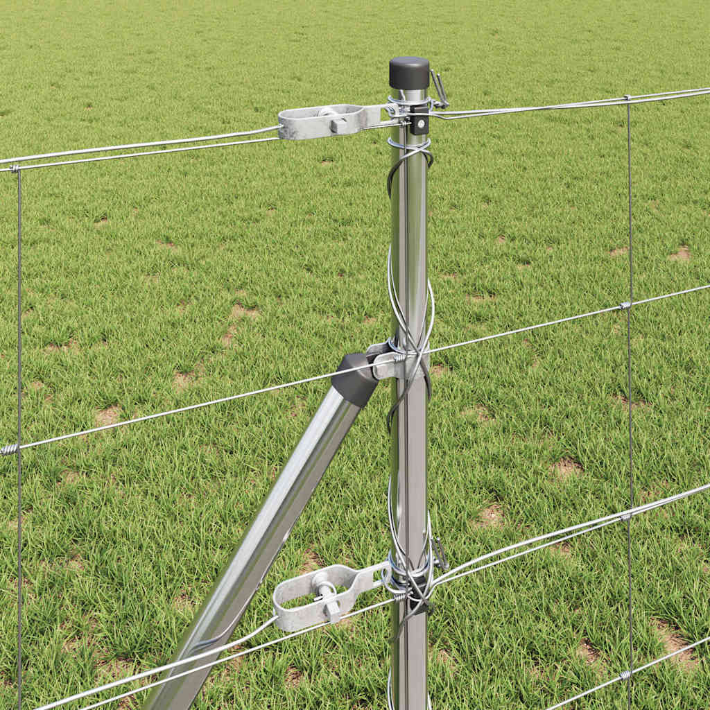 Wildzaun Silber 50 x 0,8 m Verzinkter Stahl