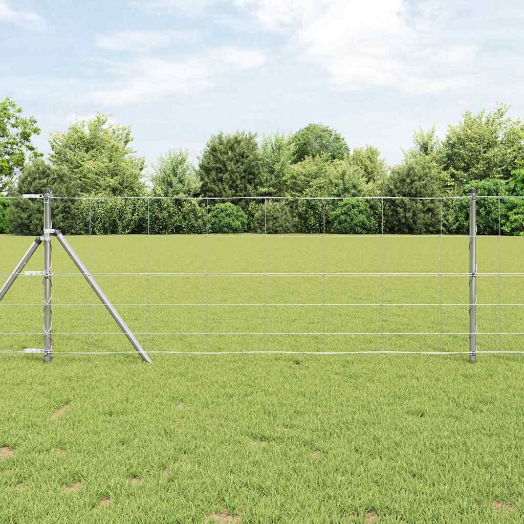 Wildzaun Silber 50 x 0.8 m Verzinkter Stahl