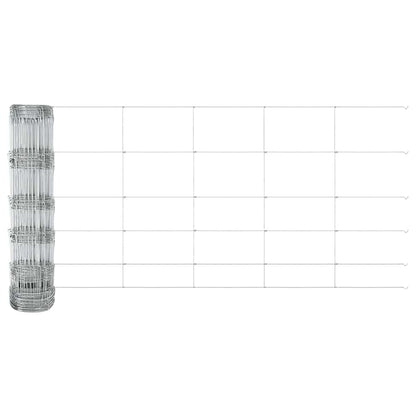 Wildzaun Silber 50 x 0.8 m Verzinkter Stahl