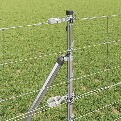Wildzaun Silber 50 x 0,8 m Verzinkter Stahl