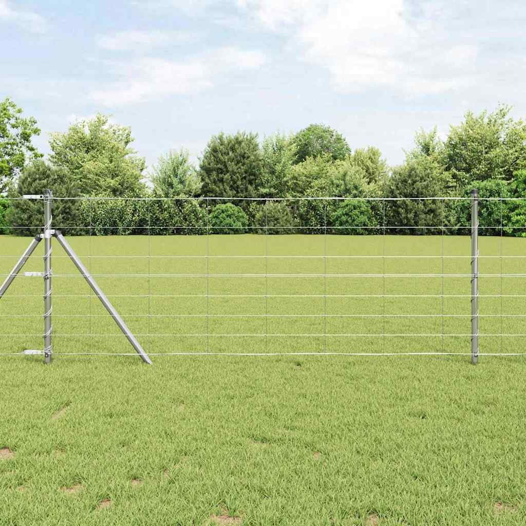 Wildzaun Silber 50 x 0.8 m Verzinkter Stahl