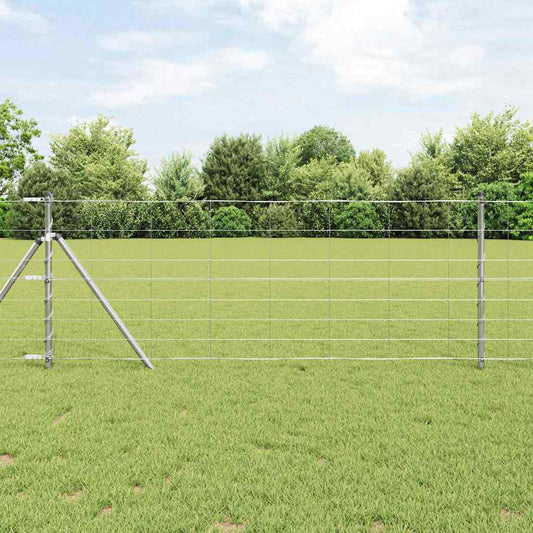 Wildzaun Silber 50 x 0.8 m Verzinkter Stahl