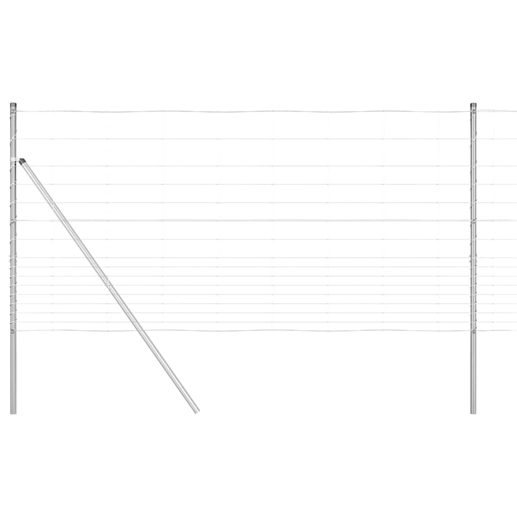 Wildzaun Silber 50 x 1.2 m Verzinkter Stahl