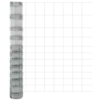 Wildzaun Silber 50 x 1.4 m Verzinkter Stahl