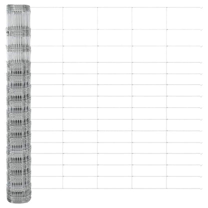 Wildzaun Silber 50 x 1.6 m Verzinkter Stahl