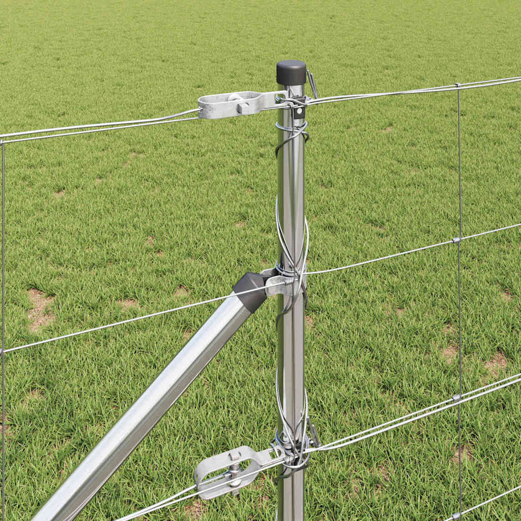 Wildzaun Silber 25 x 0,8 m Verzinkter Stahl