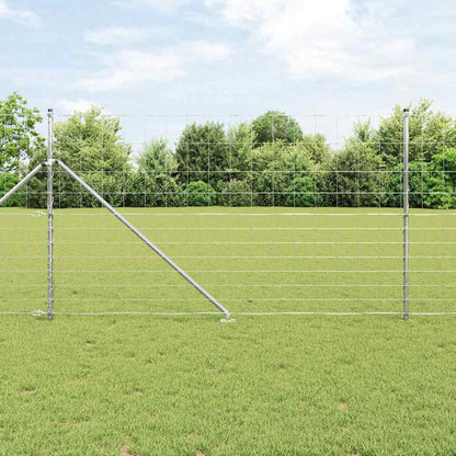 Wildzaun Silber 25 x 1.4 m Verzinkter Stahl