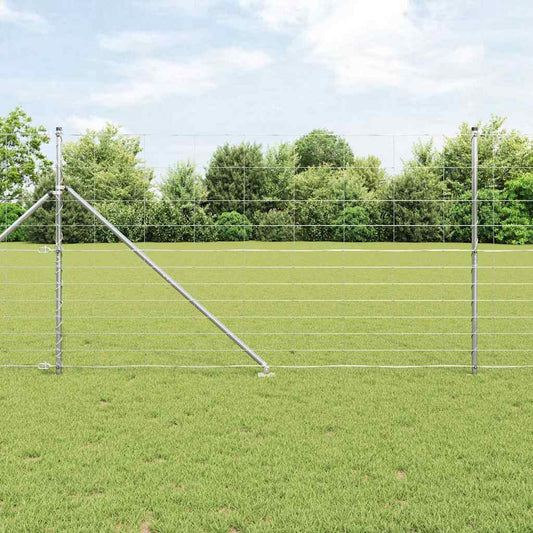 Wildzaun Silber 25 x 1.4 m Verzinkter Stahl