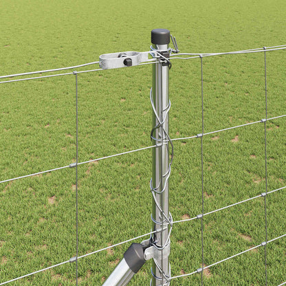 Wildzaun Silber 25 x 1,4 m Verzinkter Stahl