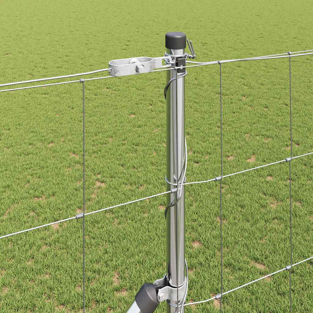Wildzaun Silber 25 x 1,5 m Verzinkter Stahl