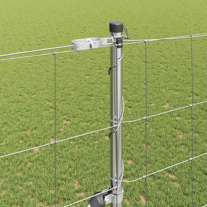 Wildzaun Silber 25 x 1,5 m Verzinkter Stahl