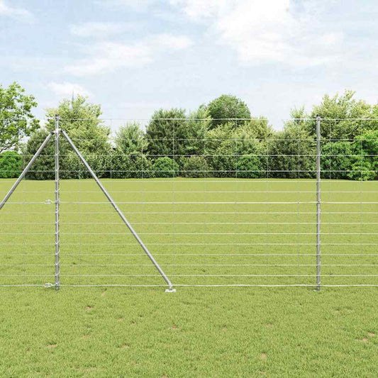 Wildzaun Silber 25 x 1.6 m Verzinkter Stahl