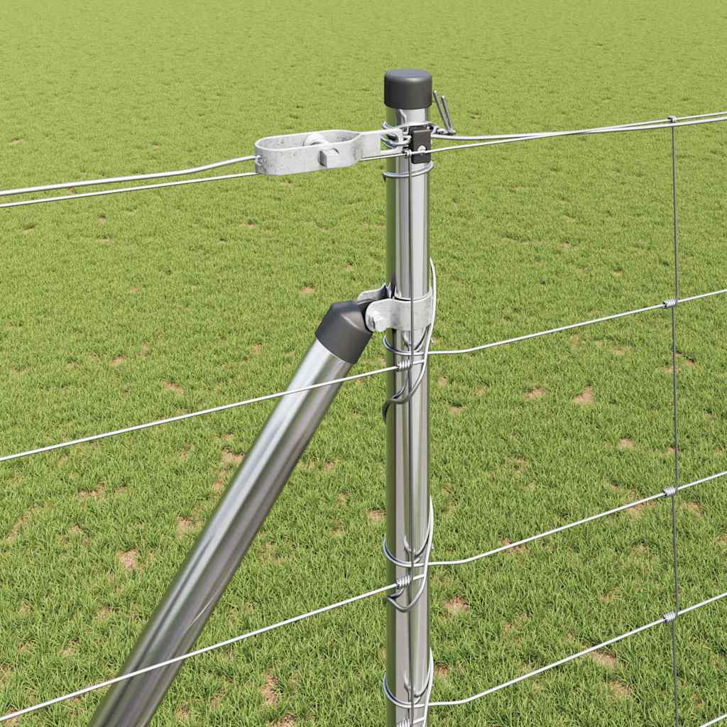 Wildzaun Silber 25 x 1,6 m Verzinkter Stahl