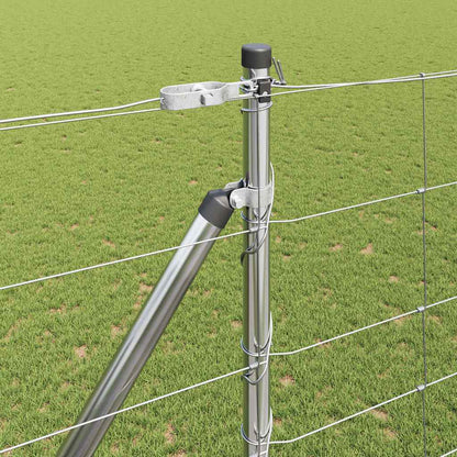 Wildzaun Silber 25 x 1,6 m Verzinkter Stahl