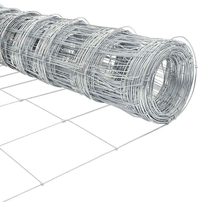 Wildzaun Silber 50 x 0.8 m Verzinkter Stahl
