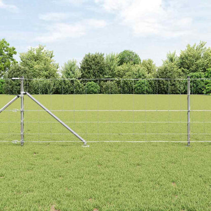 Wildzaun Silber 50 x 0.8 m Verzinkter Stahl